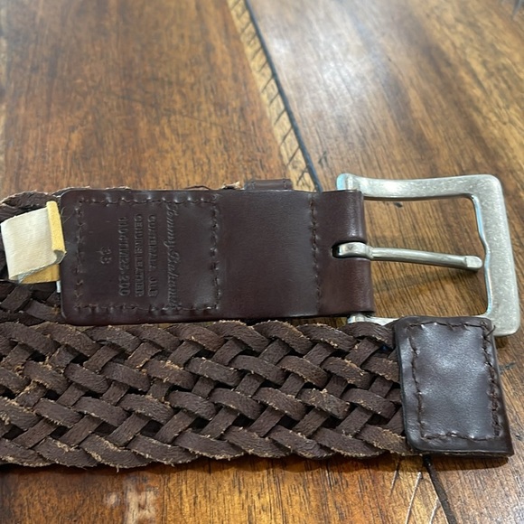 Tommy Bahama braided brown belt silver tone buckle 48” long - Picture 10 of 10